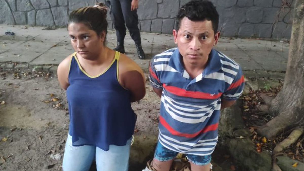 Capturan a pareja tras persecución policial en San Salvador Capturan a