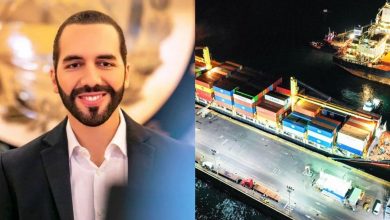 Puerto de Acajutla buque con alimentos