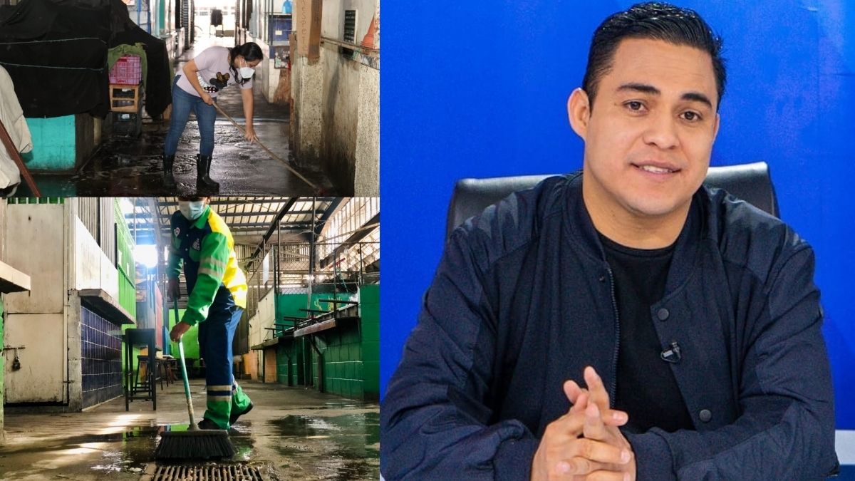 Henry Flores realiza jornada de limpieza en mercado de ST