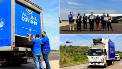 Llegada del Vacunas contra el Covid en el salvador