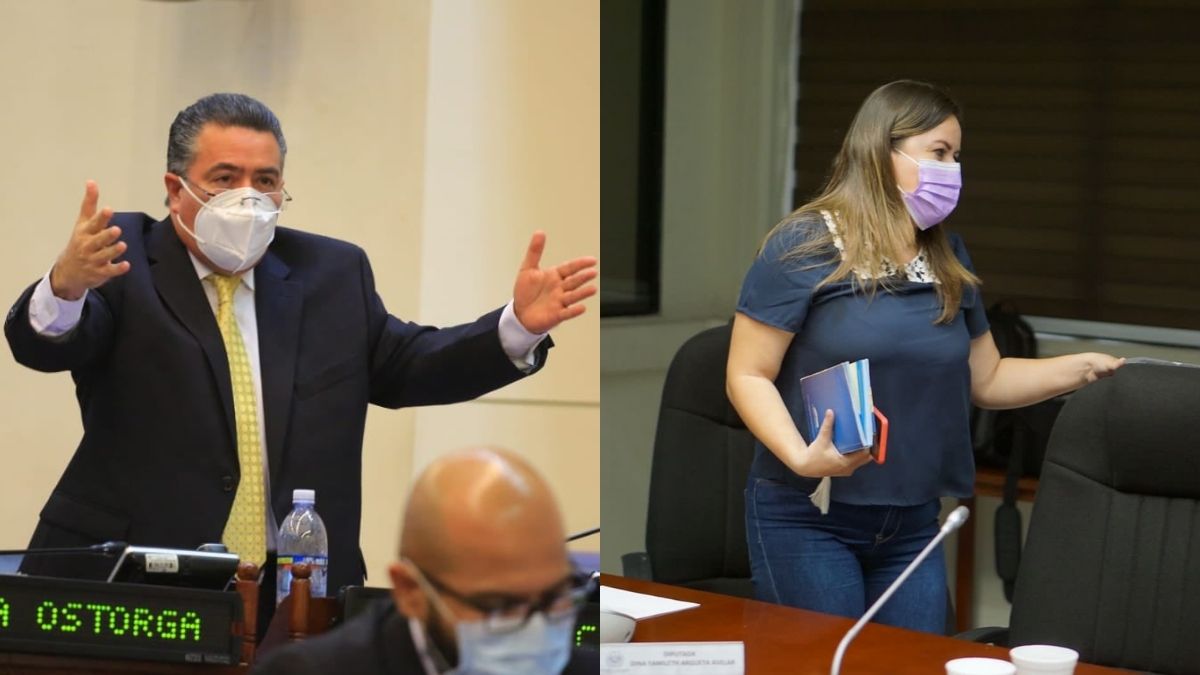 Portillo Cuadra y Dina Argueta