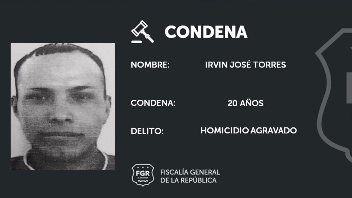 Condenan A 20 Años De Prisión A Pandillero Por Homicidio Cometido En