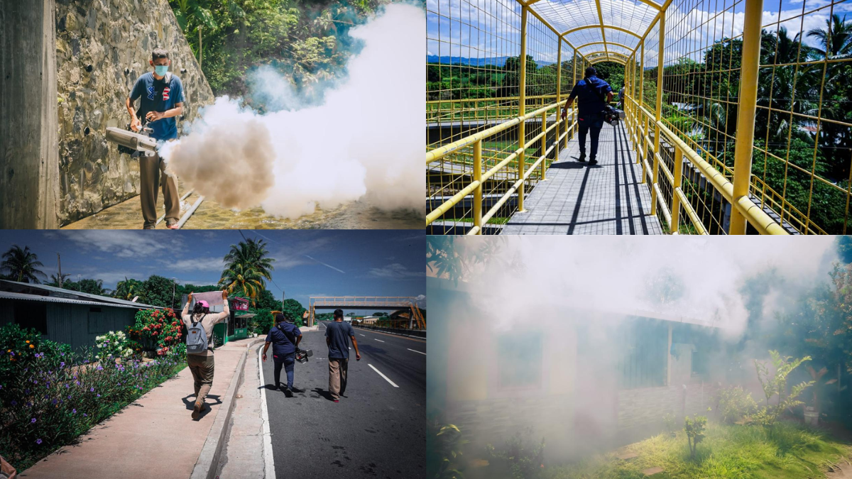 Herbert Rodas lidera jornada de fumigación